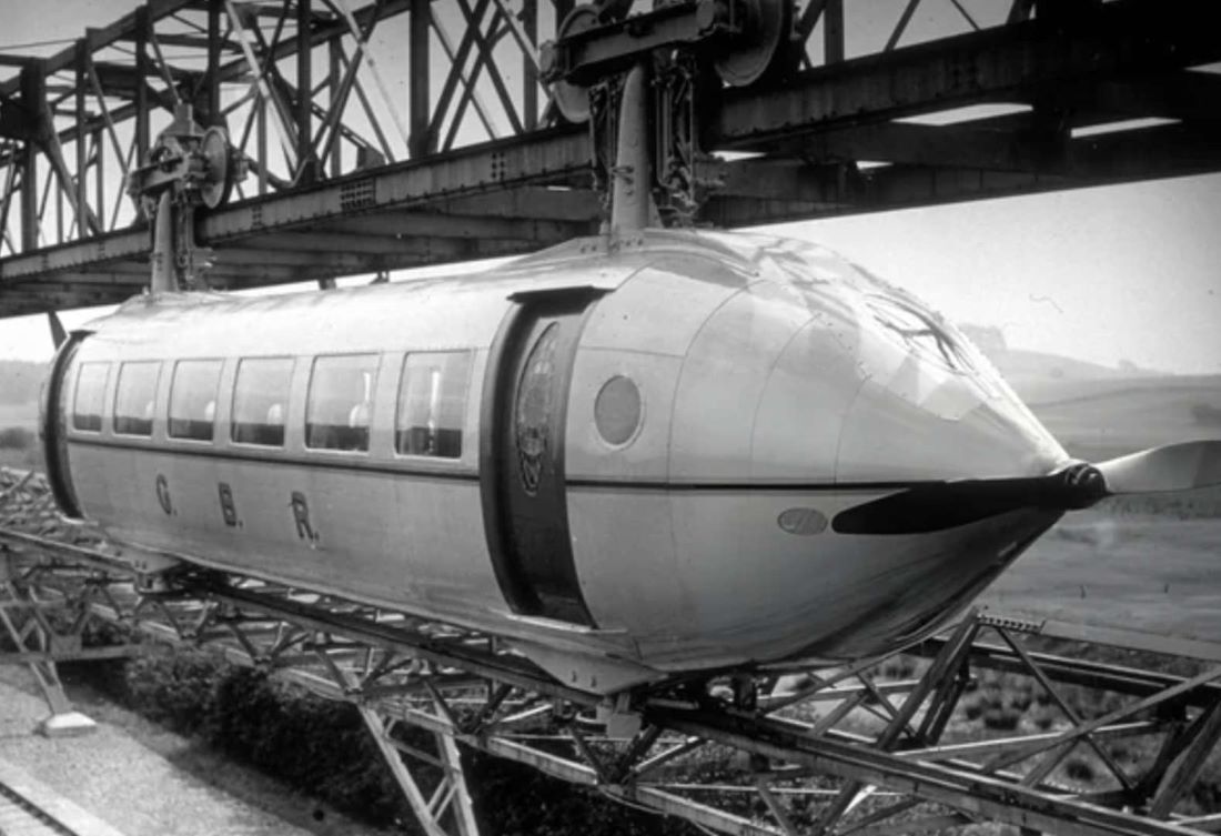 Name:  The Bennie Railplane being demonstrated in Glasgow. The Bennie Railplane was a form of rail tra.jpg
Views: 1301
Size:  106.2 KB